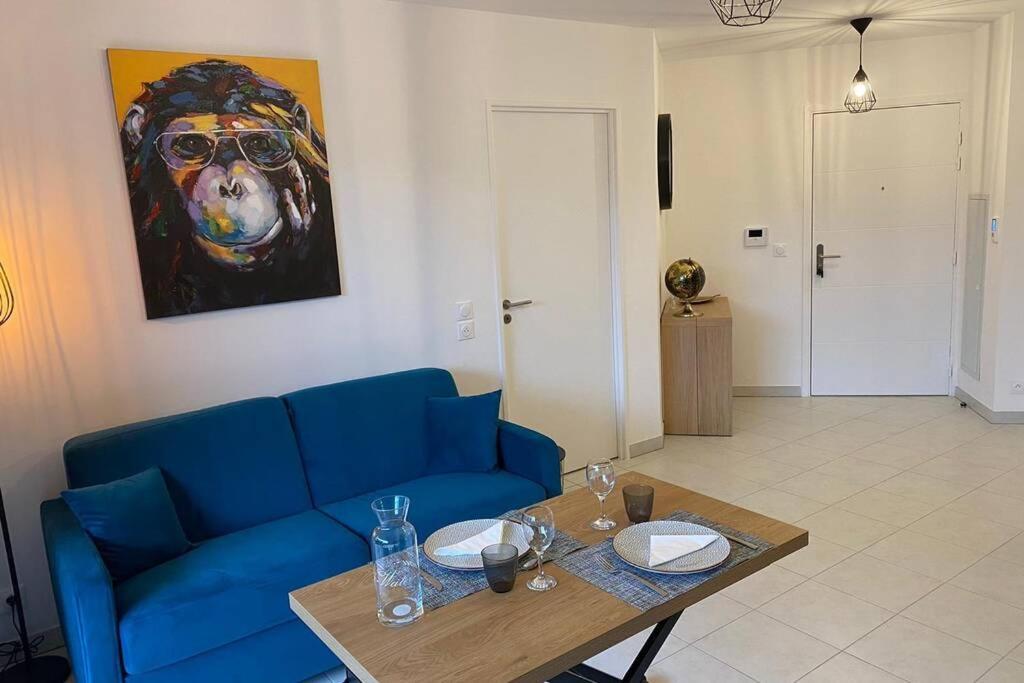 Deux Pieces Moderne Et Chaleureux Leilighet Saint-Laurent-du-Var Eksteriør bilde